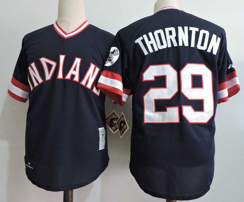 Cleveland Indians #29 Thornton Mitchell And Ness Navy Blue 1976 Turn Back The Clock Stitched MLB Jersey,We sell and wholesale Cleveland Indians #29 Thornton Mitchell And Ness Navy Blue 1976 Turn Back The Clock Stitched MLB Jersey on line form chian!
